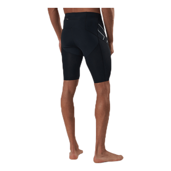 Run Dash Compression Shorts Black/Silver