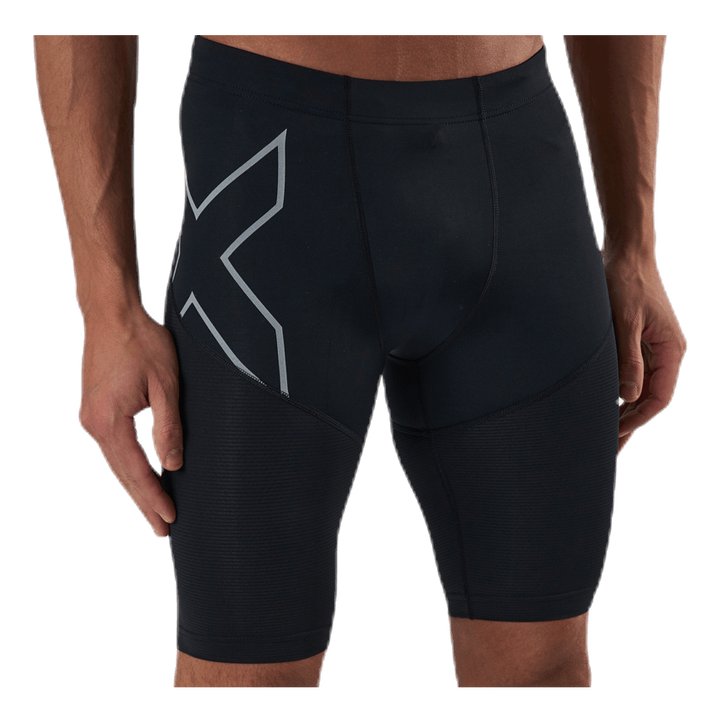 Run Dash Compression Shorts Black/Silver