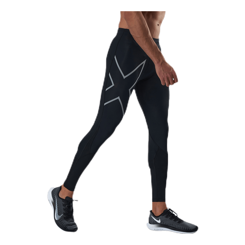 2XU Run Dash Compr Tights Black/Silver – - Main Image