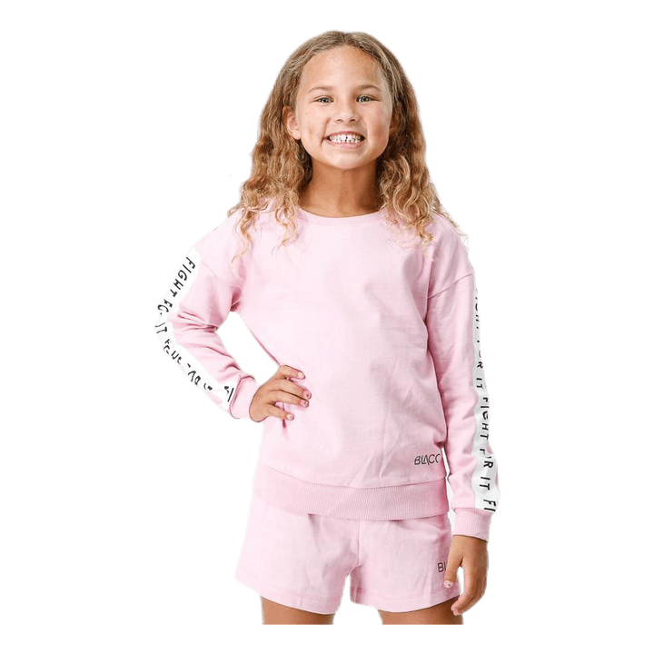 Junior Pansy Crewneck Pink