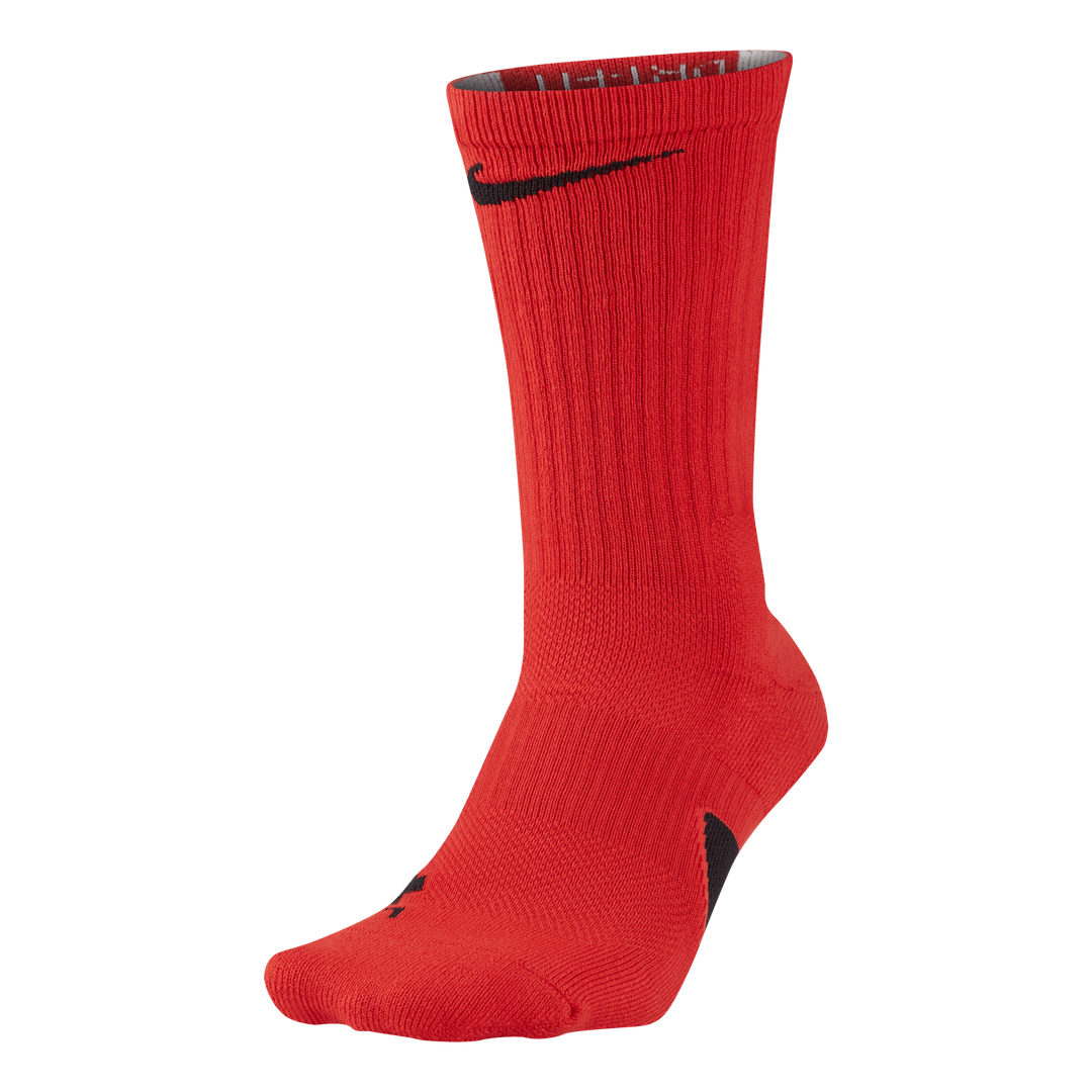 Black and red top nike elite socks